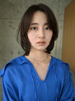 プロス(Pros)&nbsp;前髪長めレイヤーボブ/透明感アッシュブラウン/表参道