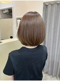 似合わせカット+透明感カラー