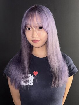 エゴ 池袋(EGO) ペールラベンダー　紫　パープル　レイヤーカット