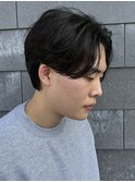 MEN’S HAIRセンターパートスパイラルパーマニュアンスパーマ