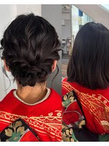 カシェル トウキョウ(Cashel Tokyo)&nbsp;ボブアップヘア　振袖ヘア