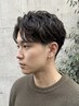 【センターパート】シャドウパーマ/ニュアンスパーマ + Men'sカット