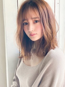 アグ ヘアー ネイビー 鶴岡東原店(Agu hair navy) 《Agu hair》小顔ふんわりひし形無造作カール