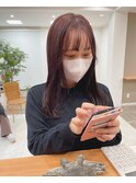 【大重】乾かして決まる 艶髪 ヴァイオレットカラー セミディ