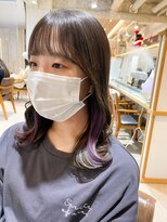 プラグ バイ ネオリーブ(plug by neolive)&nbsp;1ブリーチで出来るインナーパープル☆ビタミンカラー/くびれヘア