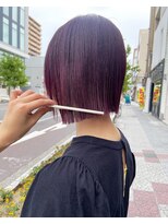 ボアップ 松山店(boappu) #パープルカラー#ボブスタイル#イルミナカラー