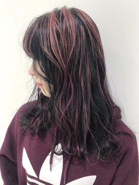 ハイブ 金沢(Hive) ブリーチハイトーンカラーゆるふわロング髪質改善ツヤ髪スタイル