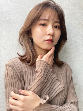 ラフィネ 成増店(raffine) 大人可愛いくびれミディ/シルキーベージュ/韓国風くびれヘア