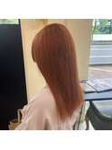 #オレンジカラー#ケアブリーチ#髪質改善トリートメント