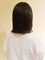 トップヘアー アヴェニュー 刈谷(TOPHAIR Avenue)&nbsp;黒髪の魅力が溢れるロングボブスタイル/アッシュブラック