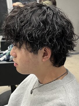 フイ 恵比寿(Hui) 波巻きパーマ/ウルフマッシュ/ショートウルフ/メンズパーマ