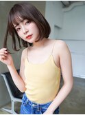 ANGELICA 内巻きワンカール 色っぽビターブラウン