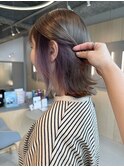 イヤリングカラーパープル10代20代ケアブリーチデザインカラー