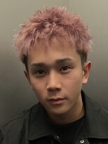 ヘアカロン 熊本本店(Hair CALON)&nbsp;メンズブリーチピンクショートベリショ熊本下通
