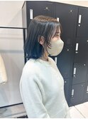 ボブ×フェイスレイヤー×アッシュ