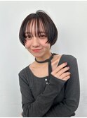 前上がりボブスタイル