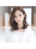 ★美髪イヤリングカラーサイドバング外ハネボブ小顔イメチェン