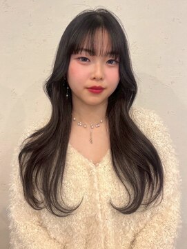 ポイントファイブバイソレイユ 藤沢店(.5 by SOLEIL) ヨシンモリ韓国風くびれヘア顔周りレイヤーロングレイヤー