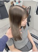 ブリーチ無しオリーブカラー♪