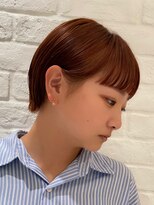 カット ドット 吉祥寺(cut.)&nbsp;ブリーチなしで叶う◎艶感オレンジショート