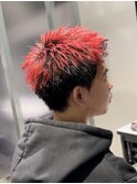 スパイキーショート/メンズカラー/ハイトーン/メンズブリーチ