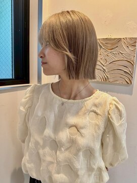 モト 船橋(moto) ブロンド/ボブ/ハイトーン/ホワイトブリーチ/韓国/船橋/京成船橋