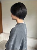 丸みショート/ショートボブ/大人ショート/黒髪ショート/ショート