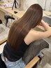 《柔らかいツヤ長持ち》髪質改善ストレート+ミドルダメージTR¥18,500