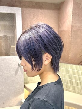 ロンドクロエ 横浜(Lond Chloe) ★ウルフカット！ショートウルフレイヤーカットラベンダーカラー