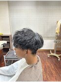 波巻きパーマ