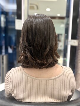 アピッシュ ギンザ(apish ginza) 長めボブ×コテ巻き風ゆるふわパーマのくびれスタイル