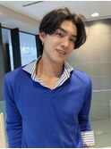 北野MEN’S/リバースセンターパート/ニュアンスパーマ/名古屋駅