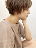 博多/髪質改善/シルキーベージュ☆ふんわりフェザーショート