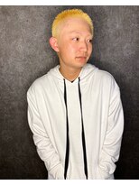 Men's JESTER【メンズジェスター】メンズカット/メンズパーマ/メンズカラー/フェード <shino>金髪ボウズ