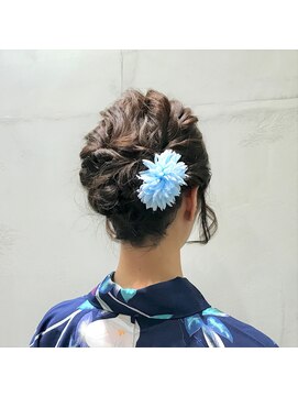 アンド バイ ヘアサロン(AND by hair salon) ☆浴衣☆ショートヘアアレンジ