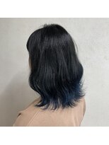アジールヘア 東上野店(agir hair)&nbsp;個性的☆ネイビーグラデーション♪【上野/東上野】