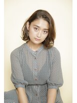 アフロディーテ ギンザ 秋葉原店(APHRODITE GINZA)&nbsp;グレージュカラー/シルキーベージュ/斜めバング/秋葉原