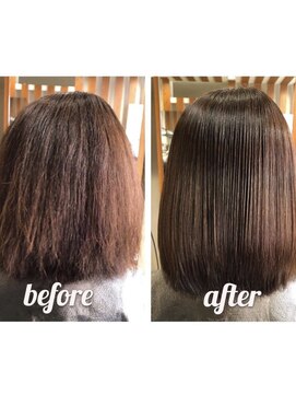 ヘア ソムリエ ゼアラ(hair sommelier Zara) 【髪質改善】ふんわり縮毛矯正/30代/剛毛・癖毛が悩み