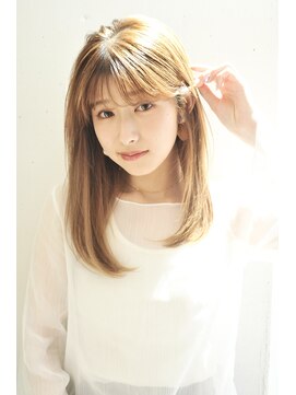 ビーチ(BEACH) ミストバングエアリーミディ_かすみカラーことりベージュ