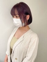 ジェム(GEM)&nbsp;ラベンダーカラー/ブリーチカラー/内巻きボブ