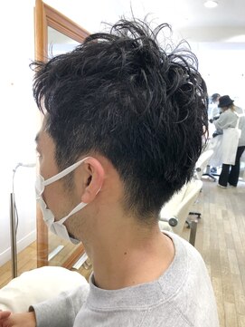 ヘッズ 本八幡店(HEADS) かき上げヘア ニュアンスマッシュ サイドパート 韓国マッシュ