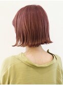ピンクパープル切っぱなしボブ_ココアブラウン_ba304131