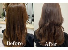 *Before→After*【自社開発の髪質改善トリートメント】