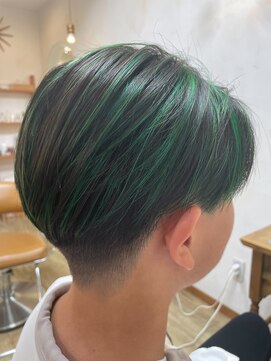 ヘアーメイク エクリュ(hairmake ecru) アクセントグリーン
