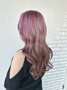 ラフ バイ マグ 南松本(R.A.F. by Mag) 透明感抜群♪ダブルカラーブリーチハイトーンピンクパープル