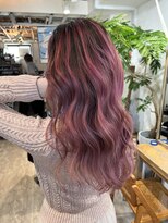 ロア インターナショナル 新宿店(LoA International)&nbsp;【LoA】チェリーピンクバレイヤージュハイライト