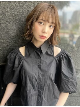 ラノ(LANO) 20代30代40代50代小顔ミディアム外ハネボブアッシュ