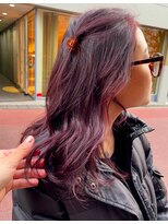 ノラ ヘアーサロン(NORA HAIR SALON)&nbsp;【大久保】ダブルカラーでつくるチェリーレッドカラー