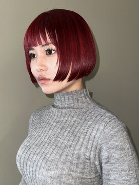 シアター(CIARTOR) ハイトーンボブ/レッドカラー