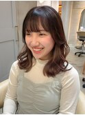 ■ブリーチホワイトグレージュダブルカラーレイヤー前髪顔周り13